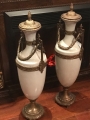 Парные императорские вазы бронза фарфор
