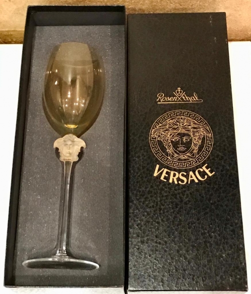 Бокал для вина Versace Medusa Lumiere Amber