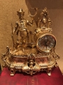 Часы каминные "Охотник" Испания, позолота, мрамор