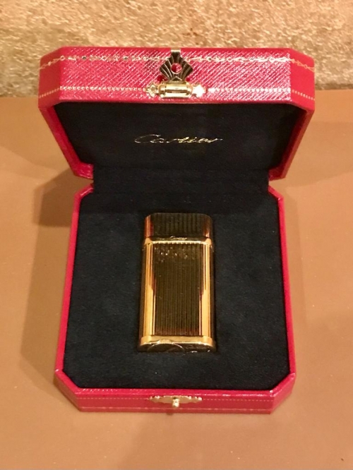 Зажигалка Cartier Godron Gold Décor