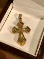 Крест золотой с бриллиантами Италия 750пр