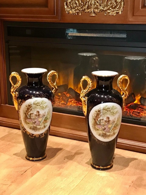 Вазы Haas&Czjzek Винтаж Кобальт Вазы Haas&Czjzek Винтаж Кобальт