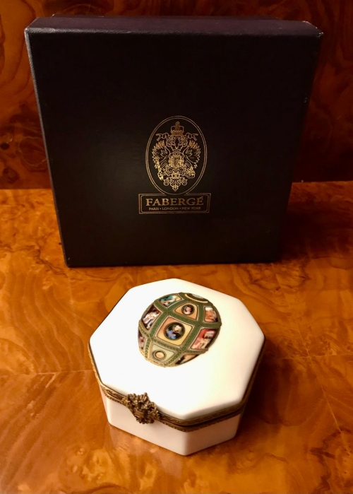 Шкатулка Faberge Франция Бронза Фарфор
